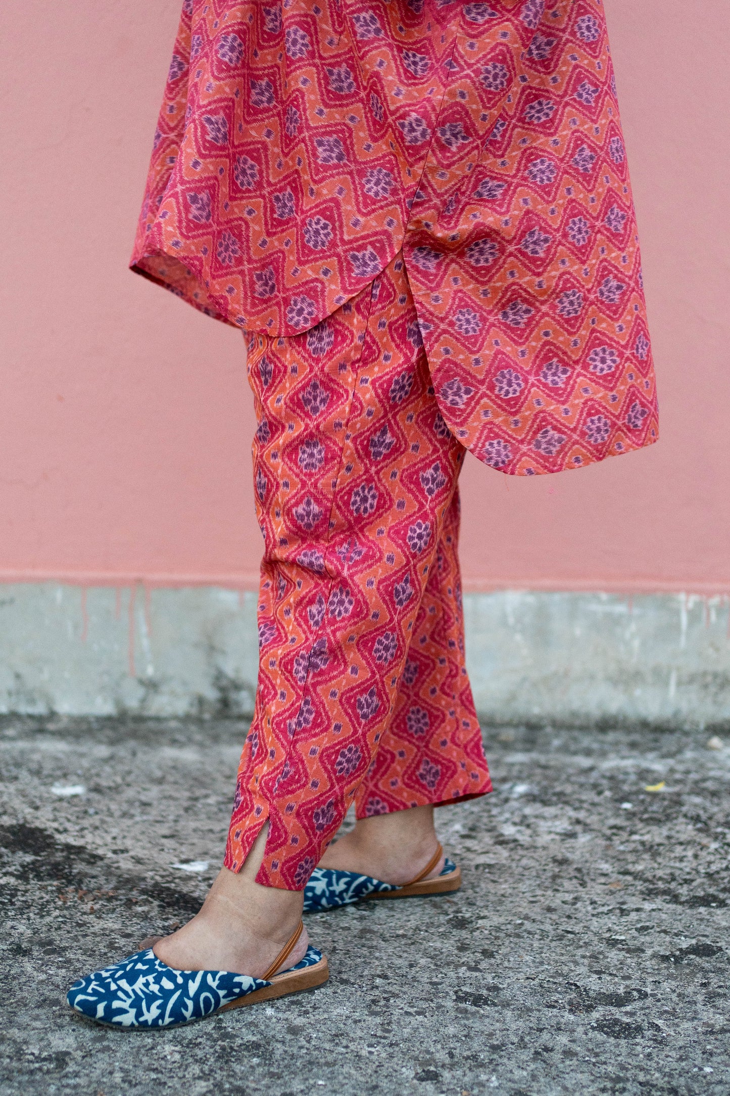 Samuka Odisha Ikat handloom trousers in pure cotton