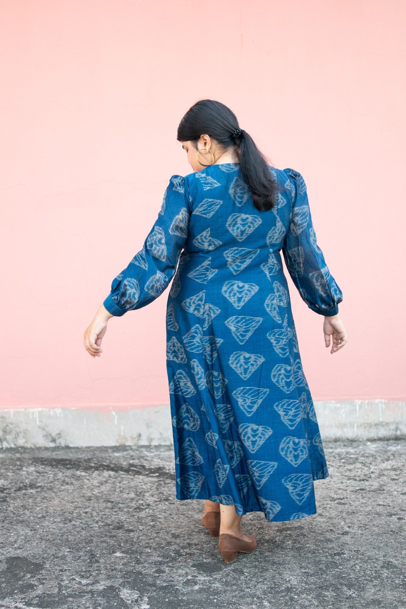 Meera Handloom Ikat Dress