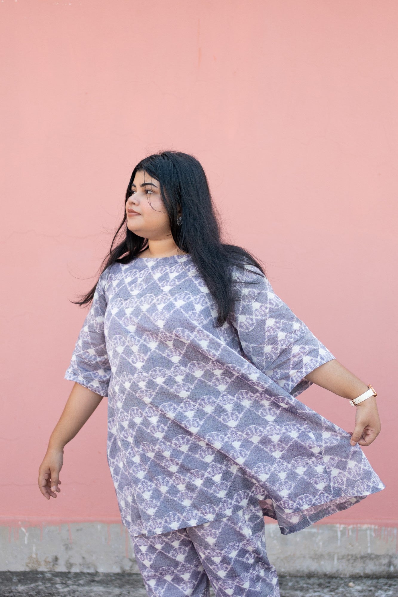 Nilofar Handloom Ikat Co-Ord Set