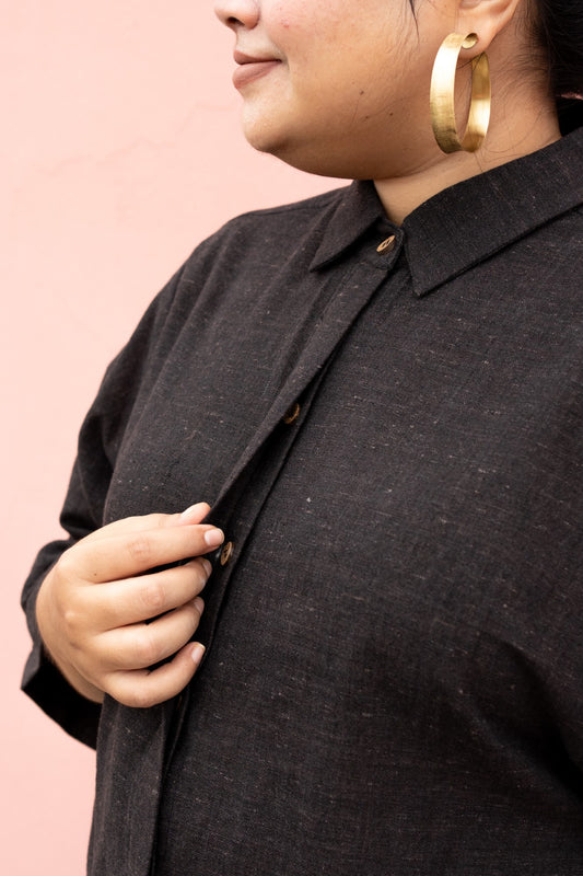 Samuka Kotpad handloom shirt made in pure cotton and naturally dyed