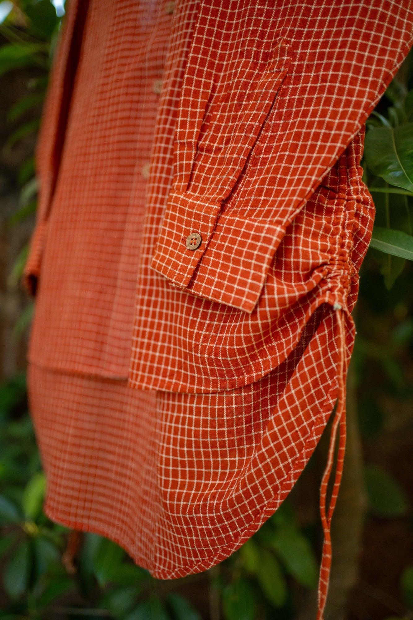 Samuka Kotpad handloom oversized shirt made in pure cotton and naturally dyed