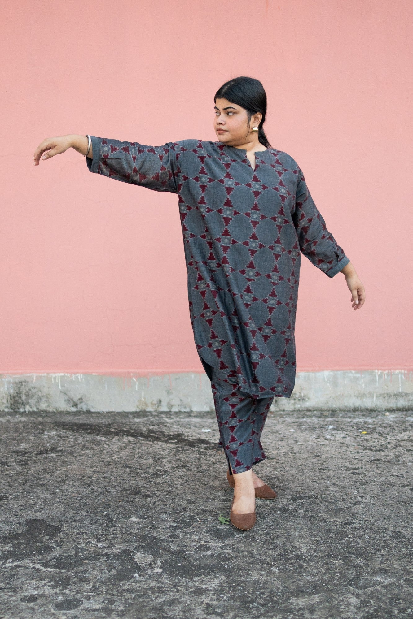 Arundhati Handloom Ikat Co-Ord Set