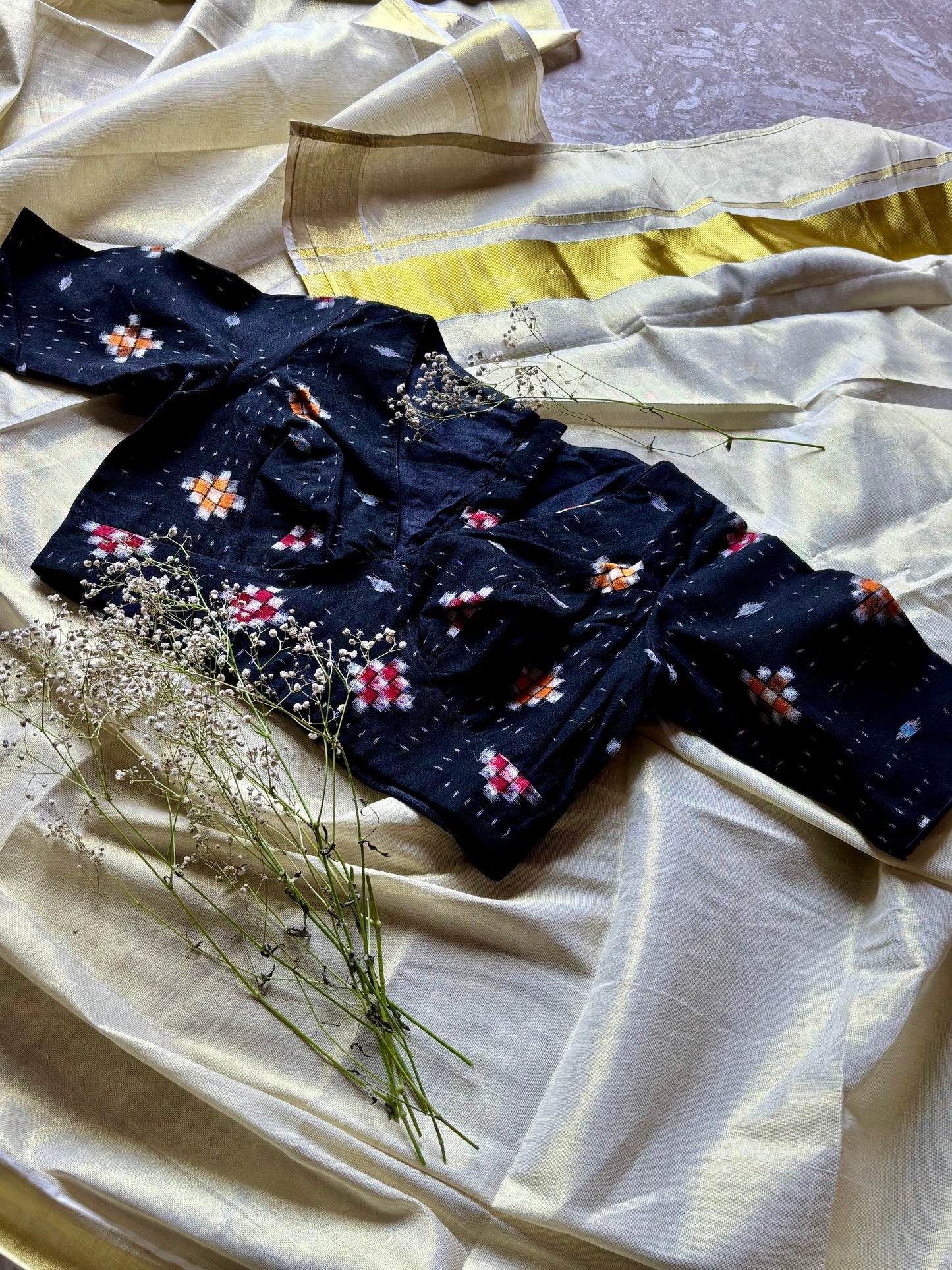 Nandini Handloom Double Ikat Blouse