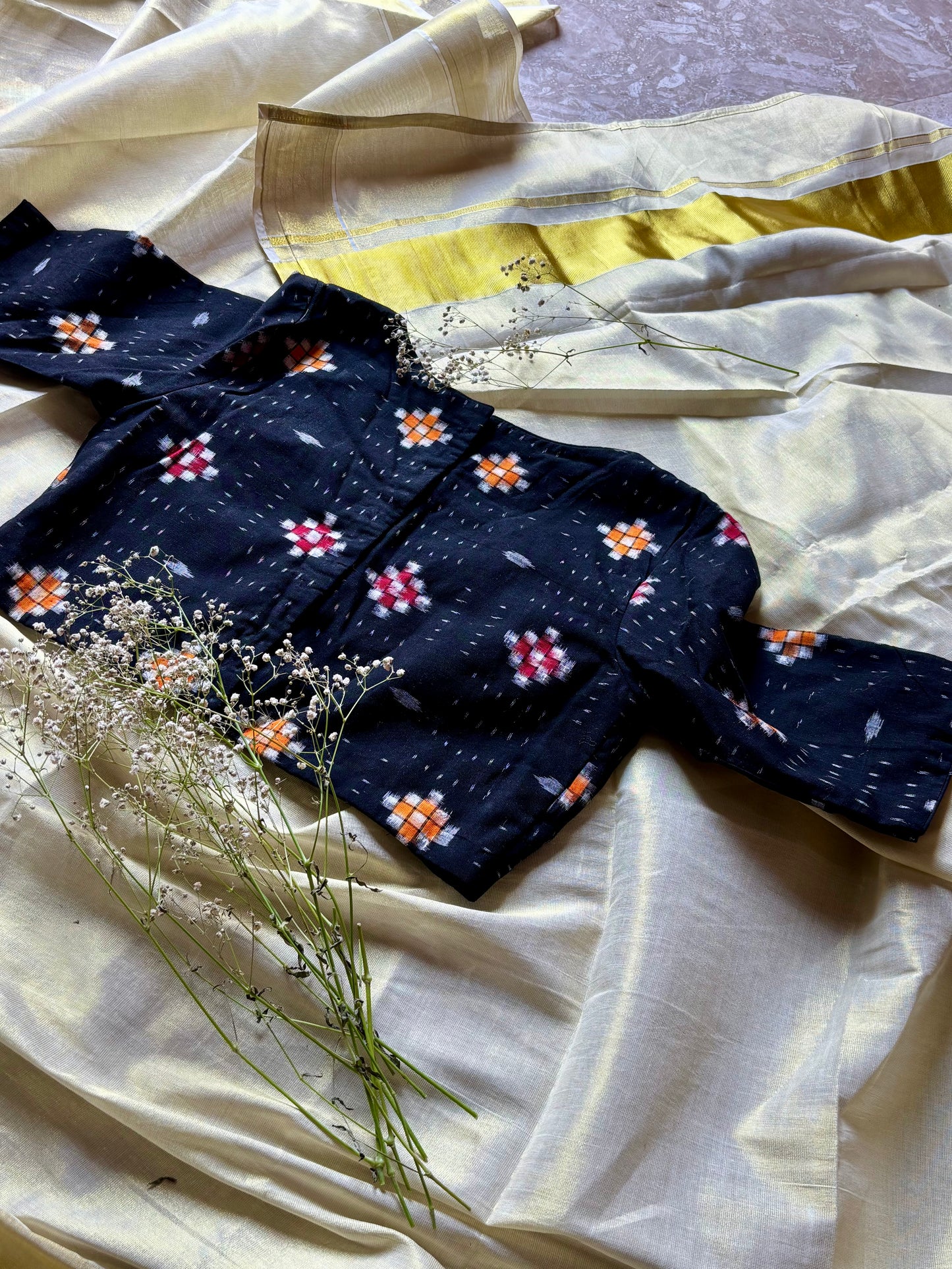 Nandini Handloom Double Ikat Blouse