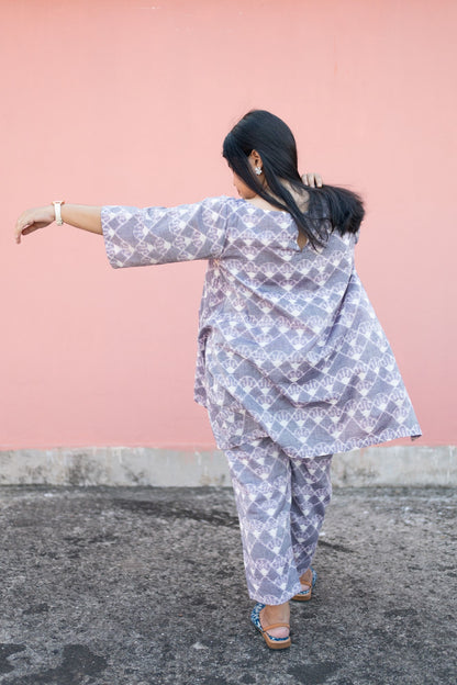 Nilofar Handloom Ikat Co-Ord Set